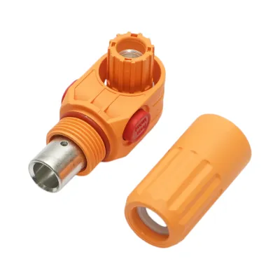 Conector baterie mama portocaliu 1500V/250A pentru cablu cupru 50mm² IP68 Leader - imagine 2