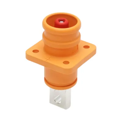 Conector baterie tata portocaliu 1500V/350A pentru cablu cupru 95mm² IP68 Leader