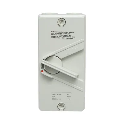 Intrerupator izolator 1P, 440V AC, 20A ON/OFF cu protectie IP66
