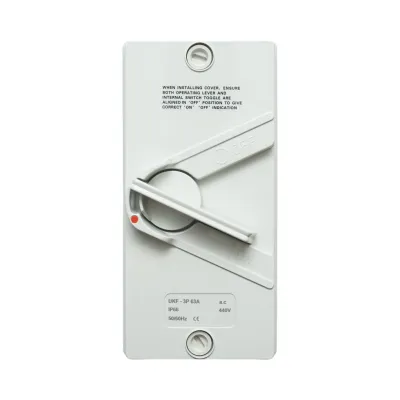 Intrerupator izolator 3P, 440V AC, 63A ON/OFF cu protectie IP66