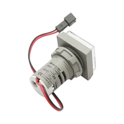 Indicator digital ampermetru si voltmetru LED alb 0-100A/50-500V AC Ø 22mm Breckner Germany - imagine 3