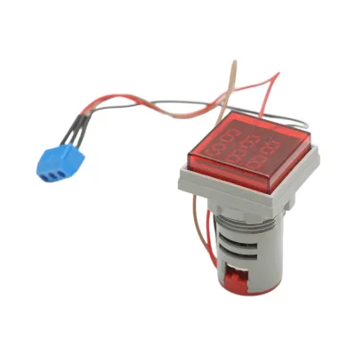 Indicator digital contor LED rosu 0-999999, 220V/380V AC Ø 22mm Breckner Germany - imagine 2