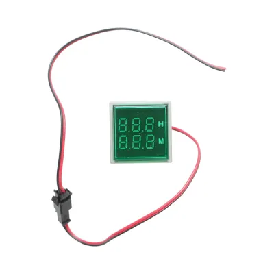 Indicator digital ore functionare LED verde 0-999H, 220V/380V AC Ø 22mm Breckner Germany - imagine 3