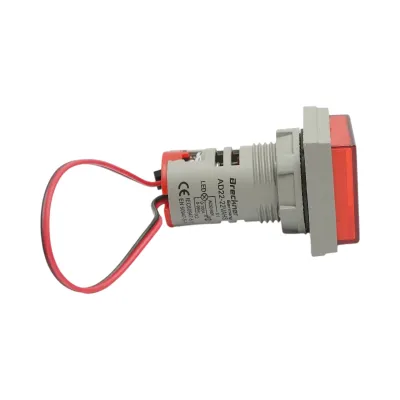 Indicator digital frecventa, ampermetru, voltmetru LED rosu 0-99Hz/0-100A/50-500V AC Ø 22mm Breckner Germany - imagine 3
