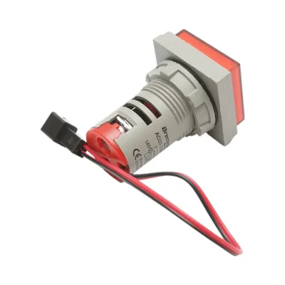 Indicator digital frecventa, ampermetru, voltmetru LED rosu 0-99Hz/0-100A/50-500V AC Ø 22mm Breckner Germany - imagine 4