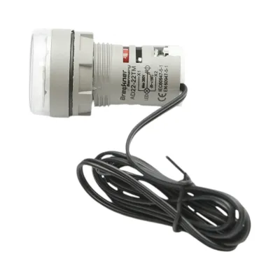 Indicator digital temperatura cu sonda LED alb  220V/380V AC Ø 22mm Breckner Germany - imagine 4