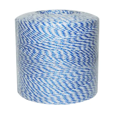 Rola fir alb-albastru fi 3mm 3x0.2mm SS, 1000m gard electric, rezistenta 7.8 Ohm Bourget - imagine 2