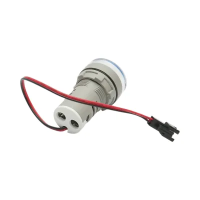 Indicator digital ampermetru si voltmetru LED alb 0-100A/50-500V AC Ø 22mm Breckner Germany - imagine 4