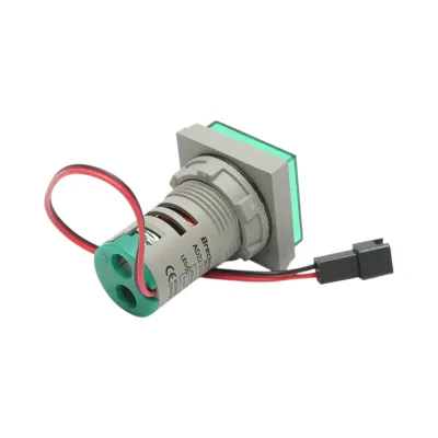 Indicator digital ampermetru si voltmetru LED alb 0-100A/50-500V AC Ø 22mm Breckner Germany - imagine 4