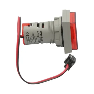 Indicator digital ampermetru si voltmetru LED rosu 0-100A/50-500V AC Ø 22mm Breckner Germany - imagine 3
