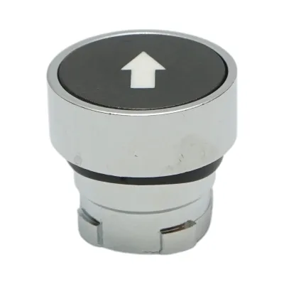 Cap buton comanda negru sageata jos Ø 22mm LAY5 Breckner Germany