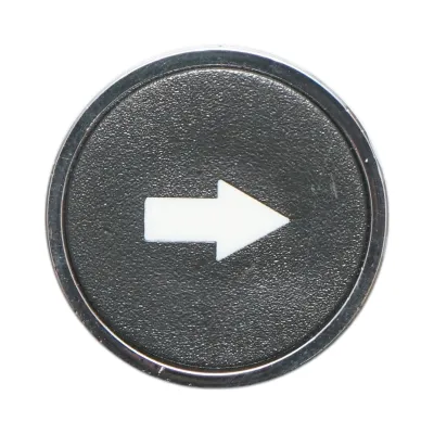 Cap buton comanda negru sageata jos Ø 22mm LAY5 Breckner Germany - imagine 5