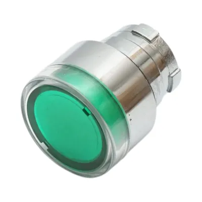 Cap buton comanda iluminat verde Ø 22mm LAY5 Breckner Germany - imagine 2