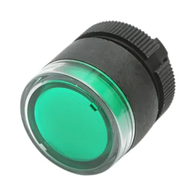 Cap buton comanda iluminat verde Ø 22mm LAY5 Breckner Germany - imagine 2