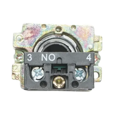 Buton comanda metalic negru cu revenire 1NO, 400V/10A, LAY5 Breckner Germany - imagine 3
