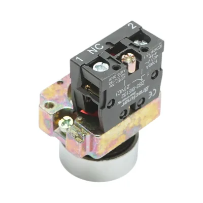 Buton comanda metalic rosu cu revenire 1NC, 400V/10A, LAY5 Breckner Germany - imagine 4