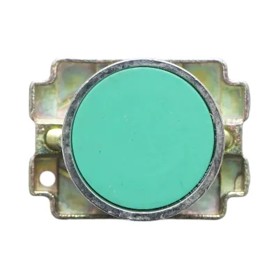 Buton comanda metalic verde cu revenire 1NO+1NC, 400V/10A, LAY5 Breckner Germany - imagine 3
