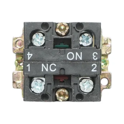 Buton comanda metalic verde cu revenire 1NO+1NC, 400V/10A, LAY5 Breckner Germany - imagine 5