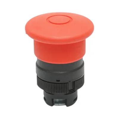 Cap buton comanda ciuperca rosu oprire de urgenta tip push-pull Ø 22mm LAY5 Breckner Germany