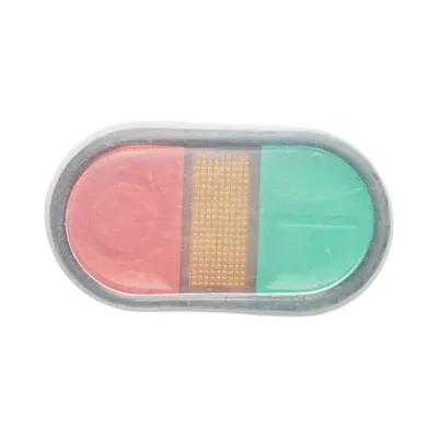Cap buton comanda dublu rosu-verde cu capac de protectie Ø 22mm LAY5 Breckner Germany - imagine 4