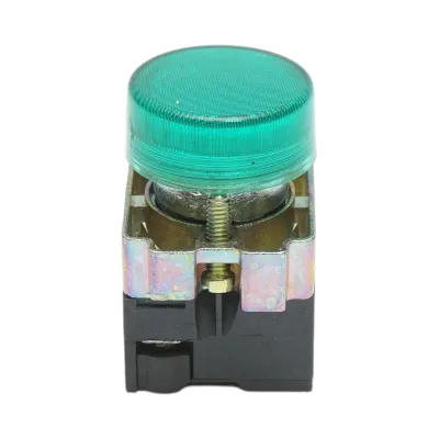 Buton indicator LED verde 24V LAY5 Breckner Germany - imagine 2