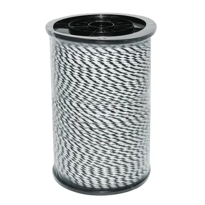 Rola fir alb-negru fi 4mm 3x0.2mm SS, 500m gard electric, rezistenta 9 Ohm Bourget - imagine 3
