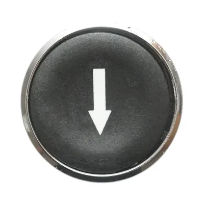 Cap buton comanda negru sageata jos Ø 22mm ZBE Breckner Germany - imagine 4