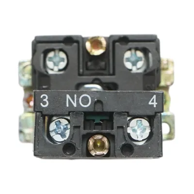 Buton indicator LED alb cu protectie 1NC, 400V/10A, LAY5 Breckner Germany - imagine 3