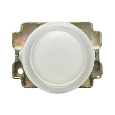 Buton indicator LED alb cu protectie 1NC, 400V/10A, LAY5 Breckner Germany - imagine 2