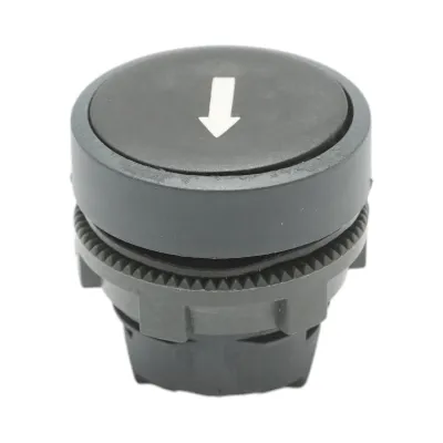 Cap buton comanda negru sageata jos Ø 22mm ZBE Breckner Germany