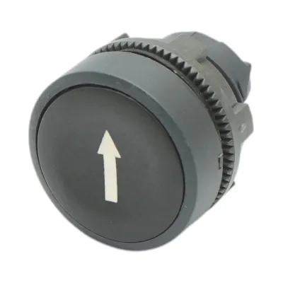 Cap buton comanda negru sageata jos Ø 22mm ZBE Breckner Germany - imagine 2