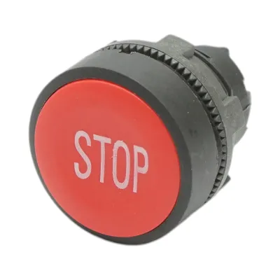 Cap buton comanda STOP rosu Ø 22mm ZBE Breckner Germany - imagine 2