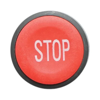 Cap buton comanda STOP rosu Ø 22mm ZBE Breckner Germany - imagine 4