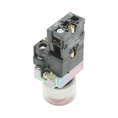 Buton indicator LED rosu cu protectie 1NC, 400V/10A, LAY5 Breckner Germany - imagine 4