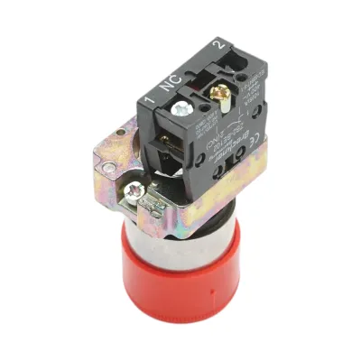 Buton comanda oprire de urgenta rosu cu deblocare prin rasucire 1NC, 400V/10A, 30mm LAY5 Breckner Germany - imagine 4