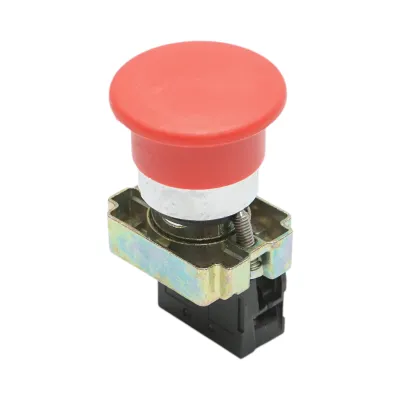 Buton comanda STOP rosu cu revenire tip ciuperca 1NC, 400V/10A, LAY5 Breckner Germany - imagine 5