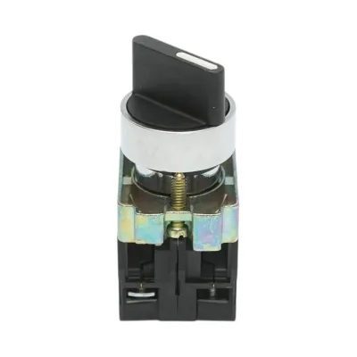 Selector 2 pozitii negru cu retinere 1NO+1NC, 400V/10A, LAY5-BD25 Breckner Germany - imagine 2