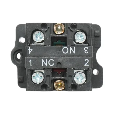Buton comanda cu revenire alb 1NO+1NC, 400V/10A, LAY5 Breckner Germany - imagine 5