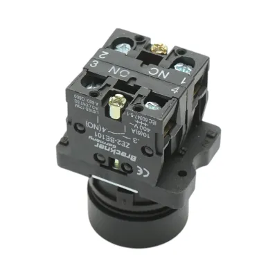 Buton comanda cu revenire rosu 1NO+1NC, 400V/10A, LAY5 Breckner Germany - imagine 4