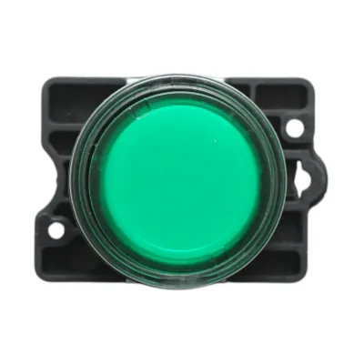 Buton indicator LED verde cu rezistenta integrata 1NO, 220V, LAY5 Breckner Germany - imagine 2