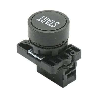 Buton comanda START negru cu revenire 1NO, 400V/10A, LAY5 Breckner Germany - imagine 3