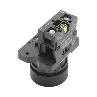 Buton comanda START negru cu revenire 1NO, 400V/10A, LAY5 Breckner Germany - imagine 4