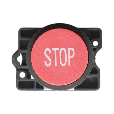 Buton comanda STOP convex rosu cu revenire 1NC, 400V/10A, LAY5 Breckner Germany - imagine 2