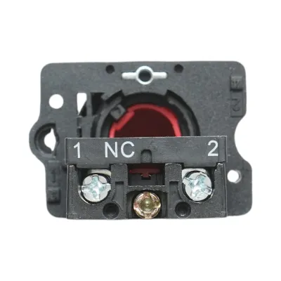 Buton comanda STOP convex rosu cu revenire 1NC, 400V/10A, LAY5 Breckner Germany - imagine 5