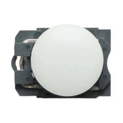Indicator semnalizare LED alb 24V, 18mA, TB5 Breckner Germany - imagine 2