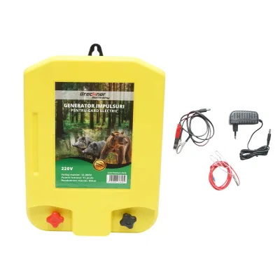 Aparat generator de impulsuri 11 Joule, 80km pentru gard electric 12V/220V Breckner Germany
