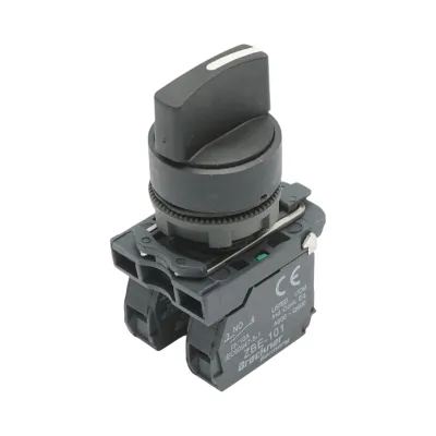 Selector 2 pozitii cu revenire negru 1NO+1NC, 24V/10A, TB5 Breckner Germany - imagine 2