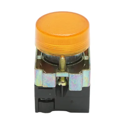 Buton indicator LED galben 24V LAY5 Breckner Germany - imagine 2