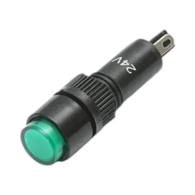 Indicator semnalizare industrial LED verde 24V Ø 8mm Breckner Germany - imagine 2