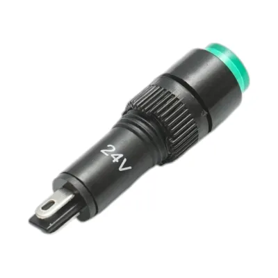 Indicator semnalizare industrial LED verde 24V Ø 8mm Breckner Germany - imagine 3